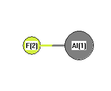 picture of Aluminum monofluoride state 1 conformation 1