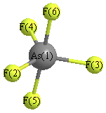 picture of Arsenic pentafluoride state 1 conformation 1