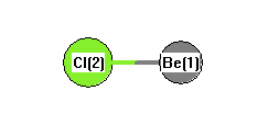 picture of beryllium monochloride state 1 conformation 1