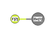 picture of Beryllium monofluoride state 1 conformation 1