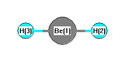 picture of beryllium dihydride state 1 conformation 1