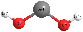 picture of Beryllium hydroxide state 1 conformation 2