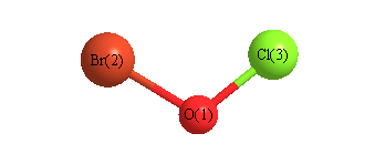 picture of Bromine hypochlorite state 1 conformation 1