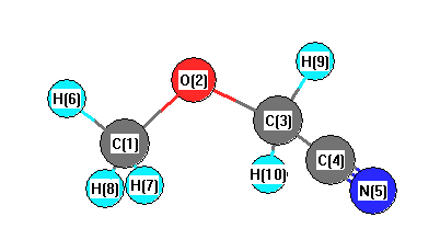 picture of Methoxyacetonitrile state 1 conformation 1