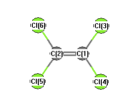 picture of Tetrachloroethylene state 1 conformation 1