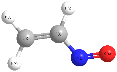 picture of Nitrosoethylene state 1 conformation 1