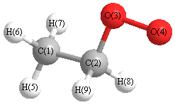 picture of ethylperoxy radical state 1 conformation 1