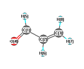picture of Acrolein state 1 conformation 1