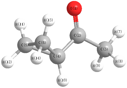 picture of Methyl cyclopropyl ketone state 1 conformation 1