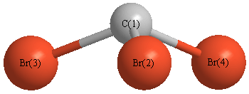 picture of tribromomethyl radical state 1 conformation 1