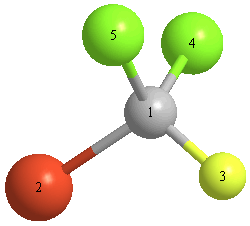 picture of bromodichlorofluoromethane state 1 conformation 1