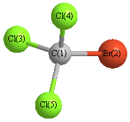 picture of Methane, bromotrichloro- state 1 conformation 1