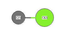 picture of carbon monochloride state 1 conformation 1