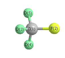 picture of methylfluoride-d3 state 1 conformation 1