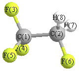 picture of 1,1,1,2-tetrafluoroethane state 1 conformation 1