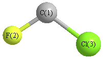 picture of chlorofluoromethylene state 1 conformation 1