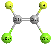 picture of cis-1,2-dichloro-1,2-difluoroethylene state 1 conformation 1