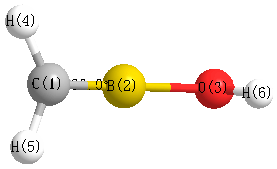picture of hydroxy(methylene)borane state 1 conformation 1