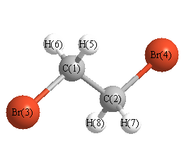 picture of Ethane, 1,2-dibromo- state 1 conformation 1