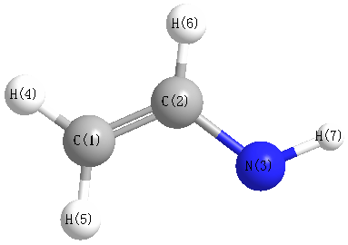 picture of vinylazine state 1 conformation 1