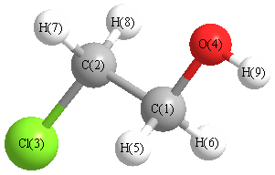picture of 2-Chloroethanol state 1 conformation 1