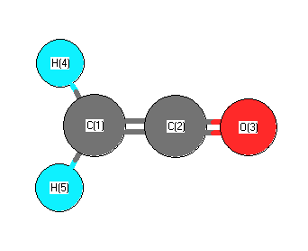 picture of Ketene state 1 conformation 1
