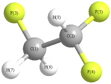 picture of Ethane, 1,1,2-trifluoro state 1 conformation 2