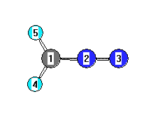 picture of diazomethane state 1 conformation 1