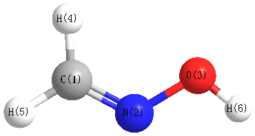 picture of formaldoxime state 1 conformation 1