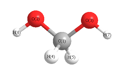 picture of methanediol state 1 conformation 1