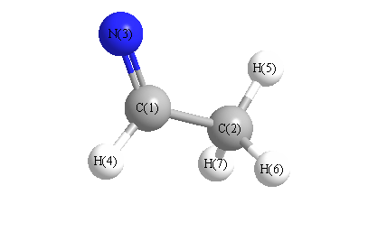 picture of methylmethaniminyl radical state 1 conformation 1