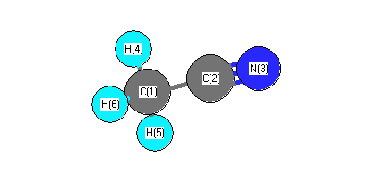 picture of Acetonitrile state 1 conformation 1