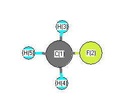 picture of Methyl fluoride state 1 conformation 1