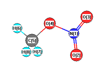 picture of Methyl nitrate state 1 conformation 1