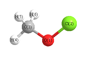 picture of methyl hypochlorite state 1 conformation 1