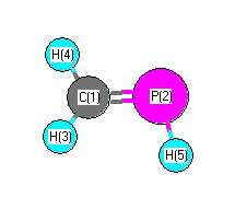 picture of Phosphaethene state 1 conformation 1