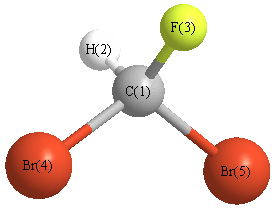 picture of dibromofluoromethane state 1 conformation 1