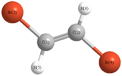 picture of Ethene, 1,2-dibromo-, (E)- state 1 conformation 1