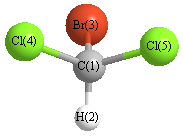 picture of Methane, bromodichloro- state 1 conformation 1