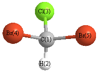 picture of Methane, dibromochloro- state 1 conformation 1