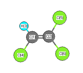 picture of Trichloroethylene state 1 conformation 1