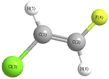 picture of (E)-1-chloro-2-fluoroethene state 1 conformation 1