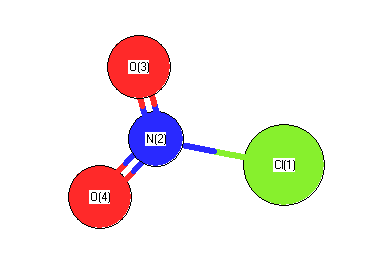 picture of Nitryl chloride state 1 conformation 1