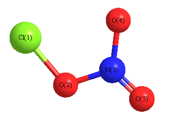 picture of Chlorine nitrate state 1 conformation 1