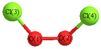 picture of Dichlorine dioxide state 1 conformation 1