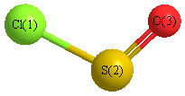 picture of Sulfur chloride oxide state 1 conformation 1