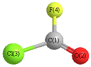 picture of Carbonic chloride fluoride state 1 conformation 1