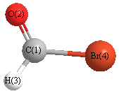 picture of Formyl bromide state 1 conformation 1