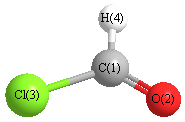 picture of Formyl chloride state 1 conformation 1
