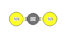 picture of Carbon disulfide state 1 conformation 1